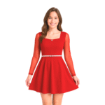 Vestido Anita – Manga Tul Transparente