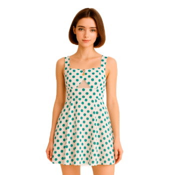 Vestido Animal Print Celeste